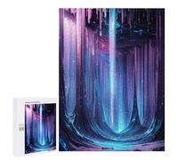 500 PCS Rompecabezas para Adultos Fantasy Cave Crystal Rompecabezas para Adultos Juego De Ingenio Pero Divertidos Y Regalos Humorísticos para Amigos Y Familiares 500 PCS