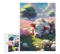 500 PCS Rompecabezas para Adultos Fantasy Cotton Cow Cartoon Rompecabezas para Adultos Juguetes Antiestrés Una Obra De Arte Difícil Y Desafiante 500 PCS