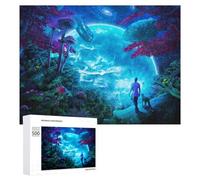 500 PCS Rompecabezas para Adultos Fantasy Forest with Cosmic Background Rompecabezas para Adultos Juegos De Relajación Regalo De Cumpleaños Cumpleaños Y Navidad 500 PCS