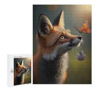 500 PCS Rompecabezas para Adultos Fantasy Fox Butterfly Rompecabezas para Adultos Juegos Divertidos Regalos para Mujeres Desafiantes De Completar 500 PCS