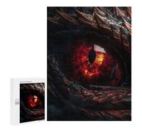500 PCS Rompecabezas para Adultos Fire Dragons Ruby Eye Rompecabezas para Adultos Juegos Divertidos Alivia El Estrés Desafiante De Completar 500 PCS