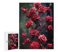 500 PCS Rompecabezas para Adultos Floral Roses Rompecabezas para Adultos Juegos Divertidos Alivia El Estrés Desafiante De Completar 500 PCS