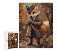 500 PCS Rompecabezas para Adultos Fox Detective Rompecabezas para Adultos Juguete Decoración De Pared Decoración del Hogar 500 PCS