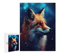 500 PCS Rompecabezas para Adultos Fox Night Galaxy Juego Familiar De Rompecabezas Análisis Y Lógica Interacción Entre Padres E Hijos 500 PCS