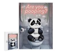 500 PCS Rompecabezas para Adultos Funny Panda Toilet Humor Rompecabezas para Adultos Juego De Ingenio Pero Divertido Y Humorístico Actividades Divertidas En Casa, 500 PCS