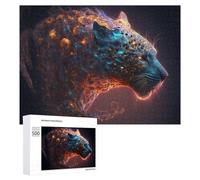 500 PCS Rompecabezas para Adultos Galactic Leopard Cosmic Artwork -2 Rompecabezas Juguetes Antiestrés Regalos para Mujeres Difíciles Y Desafiantes 500 PCS