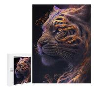 500 PCS Rompecabezas para Adultos Galaxy Gold Tiger Animal Rompecabezas para Adultos Juegos Familiares Corte De Precisión Cumpleaños Y Navidad 500 PCS