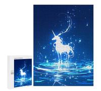 500 PCS Rompecabezas para Adultos Glowing Unicorn Rompecabezas para Adultos Juguetes De Bricolaje Decoración del Hogar Difíciles Y Desafiantes 500 PCS