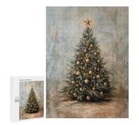 500 PCS Rompecabezas para Adultos Golden Christmas Tree Rompecabezas para Adultos Juguetes Antiestrés Una Obra De Arte Difícil Y Desafiante 500 PCS