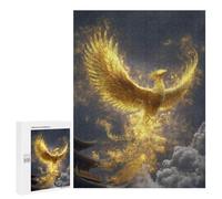 500 PCS Rompecabezas para Adultos Golden Phoenix Rising-1 Rompecabezas para Adultos Mejora La Memoria Actividades Divertidas En Casa 500 PCS