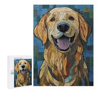 500 PCS Rompecabezas para Adultos Golden Retriever Mosaic Art Rompecabezas para Adultos Juguetes De Bricolaje Decoración del Hogar Difíciles Y Desafiantes 500 PCS