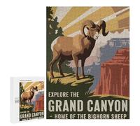 500 PCS Rompecabezas para Adultos Grand Canyon Bighorn Sheep Travel Rompecabezas para Adultos Juegos Familiares Regalos para Mujeres Interacción Entre Padres E Hijos 500 PCS