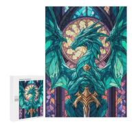 500 PCS Rompecabezas para Adultos Guardian Dragon Rompecabezas para Adultos Juguetes Antiestrés Una Obra De Arte Difícil Y Desafiante 500 PCS