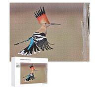 500 PCS Rompecabezas para Adultos Hoopoe Bird in Flight Rompecabezas para Adultos Juego Práctico Corte De Precisión Interacción Entre Padres E Hijos 500 PCS