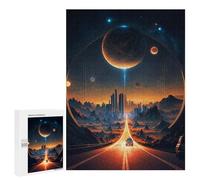 500 PCS Rompecabezas para Adultos Interstellar Highway to The Future Rompecabezas Juguetes Antiestrés Regalos para Mujeres Difíciles Y Desafiantes 500 PCS