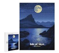 500 PCS Rompecabezas para Adultos Isle of Skye Night Rompecabezas para Adultos Juego De Ingenio Pero Divertidos Y Regalos Humorísticos para Amigos Y Familiares 500 PCS