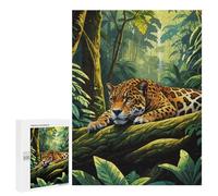 500 PCS Rompecabezas para Adultos Jaguar in The Jungle Rompecabezas para Adultos Juegos De Relajación Regalos para Mujeres Regalos De Cumpleaños 500 PCS