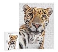 500 PCS Rompecabezas para Adultos Jaguar Selfie Juego Familiar De Rompecabezas Análisis Y Lógica Interacción Entre Padres E Hijos 500 PCS