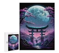 500 PCS Rompecabezas para Adultos Japan Gateway to The Moon Rompecabezas para Adultos Juguete Decoración De Pared Decoración del Hogar 500 PCS