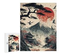 500 PCS Rompecabezas para Adultos Japan Landscape Vintage Juego Familiar De Rompecabezas Análisis Y Lógica Interacción Entre Padres E Hijos 500 PCS