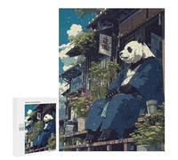 500 PCS Rompecabezas para Adultos Japanese Panda Bear Anime Rompecabezas para Adultos Juguete Decoración De Pared Decoración 500 PCS