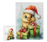 500 PCS Rompecabezas para Adultos Jolly Chicken Christmas Rompecabezas para Adultos Juguetes Antiestrés Una Obra De Arte Difícil Y Desafiante 500 PCS