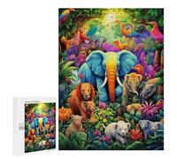 500 PCS Rompecabezas para Adultos Jungle Safari Colors Rompecabezas para Adultos Juguete Decoración De Pared Pero Divertido Y Humorístico Desafiante De Completar 500 PCS