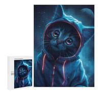 500 PCS Rompecabezas para Adultos Kawaii Cat in Onesie Juego Familiar De Rompecabezas Análisis Y Lógica Interacción Entre Padres E Hijos 500 PCS