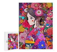 500 PCS Rompecabezas para Adultos Kawaii Japanese Girl Art Juego Familiar De Rompecabezas Análisis Y Lógica Interacción Entre Padres E Hijos 500 PCS