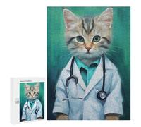 500 PCS Rompecabezas para Adultos Kitty Doctor Rompecabezas para Adultos Juguete Decoración De Pared Decoración del Hogar 500 PCS