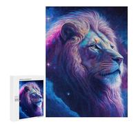 500 PCS Rompecabezas para Adultos Lion Neon Rompecabezas para Adultos Juguetes Antiestrés Una Obra De Arte Difícil Y Desafiante 500 PCS