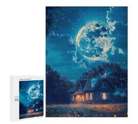 500 PCS Rompecabezas para Adultos Magical Moonlit Cottage -1 Rompecabezas para Adultos Juegos Divertidos Corte De Precisión Regalos De Cumpleaños Y Únicos 500 PCS