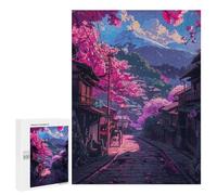 500 PCS Rompecabezas para Adultos Majestic Fuji and Blossoms Rompecabezas para Adultos Juguetes Antiestrés Una Obra De Arte Difícil Y Desafiante 500 PCS