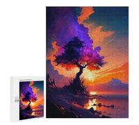 500 PCS Rompecabezas para Adultos Majestic Tree by The Lake Rompecabezas para Adultos Juguetes Antiestrés Una Obra De Arte Difícil Y Desafiante 500 PCS