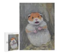 500 PCS Rompecabezas para Adultos Meme Hamster Art Animal Rompecabezas para Adultos Juegos Relajantes Corte De Precisión Cumpleaños Y Navidad 500 PCS