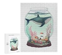 500 PCS Rompecabezas para Adultos Mini Whale in Aquarium Rompecabezas para Adultos Juguetes De Bricolaje Decoración del Hogar Difíciles Y Desafiantes 500 PCS