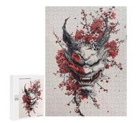 500 PCS Rompecabezas para Adultos Minimalist Japanese Oni Rompecabezas para Adultos Juegos Relajantes Corte De Precisión Cumpleaños Y Navidad 500 PCS