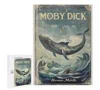500 PCS Rompecabezas para Adultos Moby Dick Book Cover Rompecabezas para Adultos Juguetes De Bricolaje Decoración del Hogar Difíciles Y Desafiantes 500 PCS