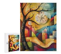 500 PCS Rompecabezas Para Adultos Modern Cubist Vision of The Persistence of Memory Rompecabezas Para Adultos Juegos Divertidos Vacaciones En Casa Matar El Tiempo Regalos De Cumpleaños Y Únicos 500 PC