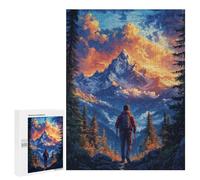 500 PCS Rompecabezas para Adultos Mountain Hiking Vintage Rompecabezas para Adultos Juegos Relajantes Corte De Precisión Cumpleaños Y Navidad 500 PCS