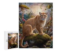 500 PCS Rompecabezas para Adultos Mystical Mountain Lion Rompecabezas para Adultos Juguete Decoración De Pared Arte De Pared Desafiante De Completar 500 PCS