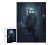 500 PCS Rompecabezas para Adultos Mystical Owl Perched on Branch Rompecabezas para Adultos Juegos Divertidos Vacaciones En Casa Matar El Tiempo Regalos De Cumpleaños Y Únicos 500 PCS