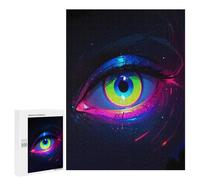 500 PCS Rompecabezas para Adultos Neon Eye Art Rompecabezas para Adultos Juguete Decoración De Pared Decoración del Hogar 500 PCS