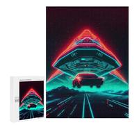 500 PCS Rompecabezas para Adultos Neon Future Car Drive Rompecabezas para Adultos Juegos Relajantes Corte De Precisión Cumpleaños Y Navidad 500 PCS
