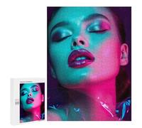 500 PCS Rompecabezas para Adultos Neon Glow Portrait Rompecabezas para Adultos Juegos De Relajación Regalos para Mujeres Regalos De Cumpleaños 500 PCS