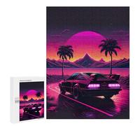 500 PCS Rompecabezas para Adultos Neon Retro Car Drive Rompecabezas para Adultos Juguete Decoración De Pared Pero Divertido Y Humorístico Desafiante De Completar 500 PCS
