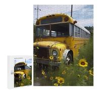 500 PCS Rompecabezas para Adultos Old School Bus Rompecabezas para Adultos Juguete Decoración De Pared Decoración del Hogar 500 PCS
