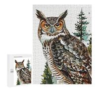 500 PCS Rompecabezas para Adultos Owl Forest Juego Familiar De Rompecabezas Análisis Y Lógica Interacción Entre Padres E Hijos 500 PCS