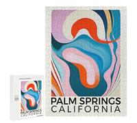 500 PCS Rompecabezas para Adultos Palm Springs California Rompecabezas para Adolescentes Regalo De Cumpleaños Ayuda A Ejercitar El Cerebro Juego Desafiante Regalos 500 PCS
