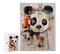 500 PCS Rompecabezas para Adultos Panda Abstract Animal Art Rompecabezas para Adultos Juegos Divertidos Regalos para Mujeres Desafiantes De Completar 500 PCS